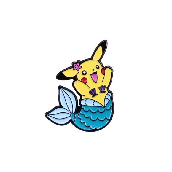 Pokemon Pikachu Mermaid Starbucks Mermaid Enamel Pins 370 - Picture 1 of 4
